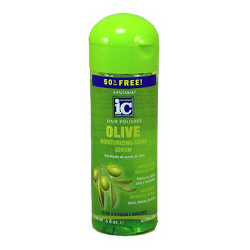 Fantasia Hair Polisher Olive Moisturizing Shine Serum 6 oz. at Abantu