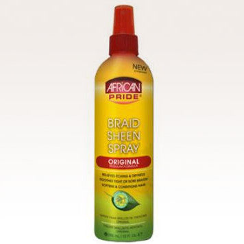 African Pride Braid Sheen Spray Original available at Abantu