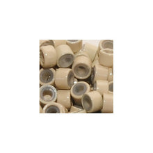 Short blonde Silicone Micro Rings for extensions from Abantu