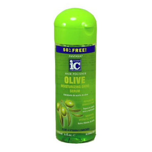 Fantasia Hair Polisher Olive Moisturizing Shine Serum 6 oz. at Abantu