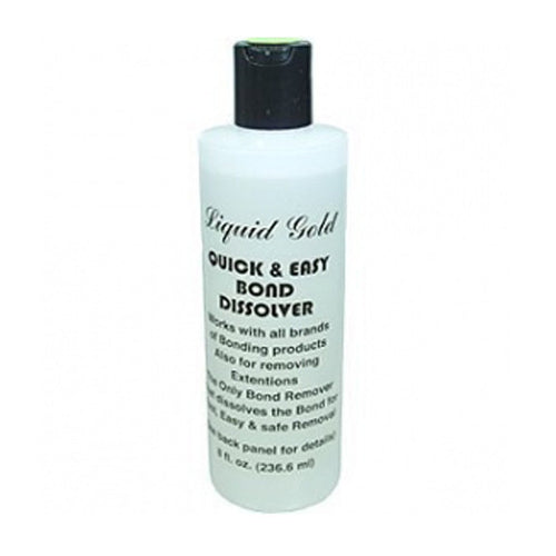 Liquid Gold Quick & Easy Bond Dissolver for hair extensions 4 oz