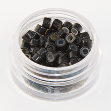 Short Black Silicone Micro Rings for extensions from Abantu