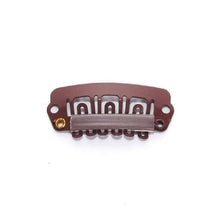 Weave Clips, medium, brown, single clips, available at Abantu